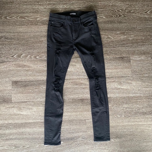 Express Denim - Express Ripped Black Jeans